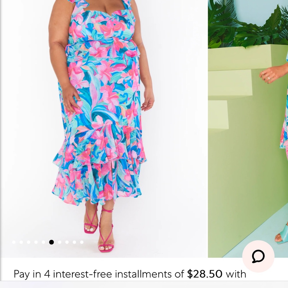 Show me your mumu Reese ruffle dress
